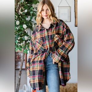 Oli & Hali Multicolor Plaid Jacket